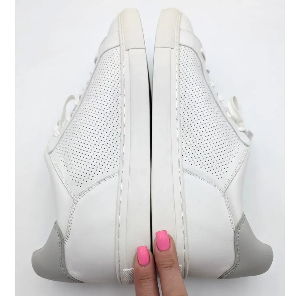 Nordstrom Rack Lace-Up Sneaker Shoes Round Toe Men's White Size US12M EU45